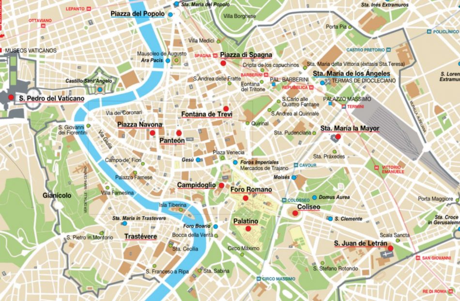 plano itinerario roma en 4 dias